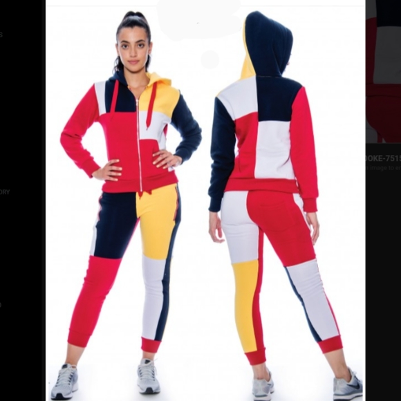 Colorblock Tank/Jogger Set TITANS main image 1